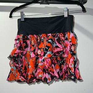 Cute flowing multicolor mini skirt from BeBe PRICE IS FIRM